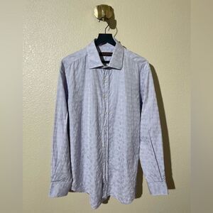 Etro Subtle Patterned Light Purple Dress Shirt
